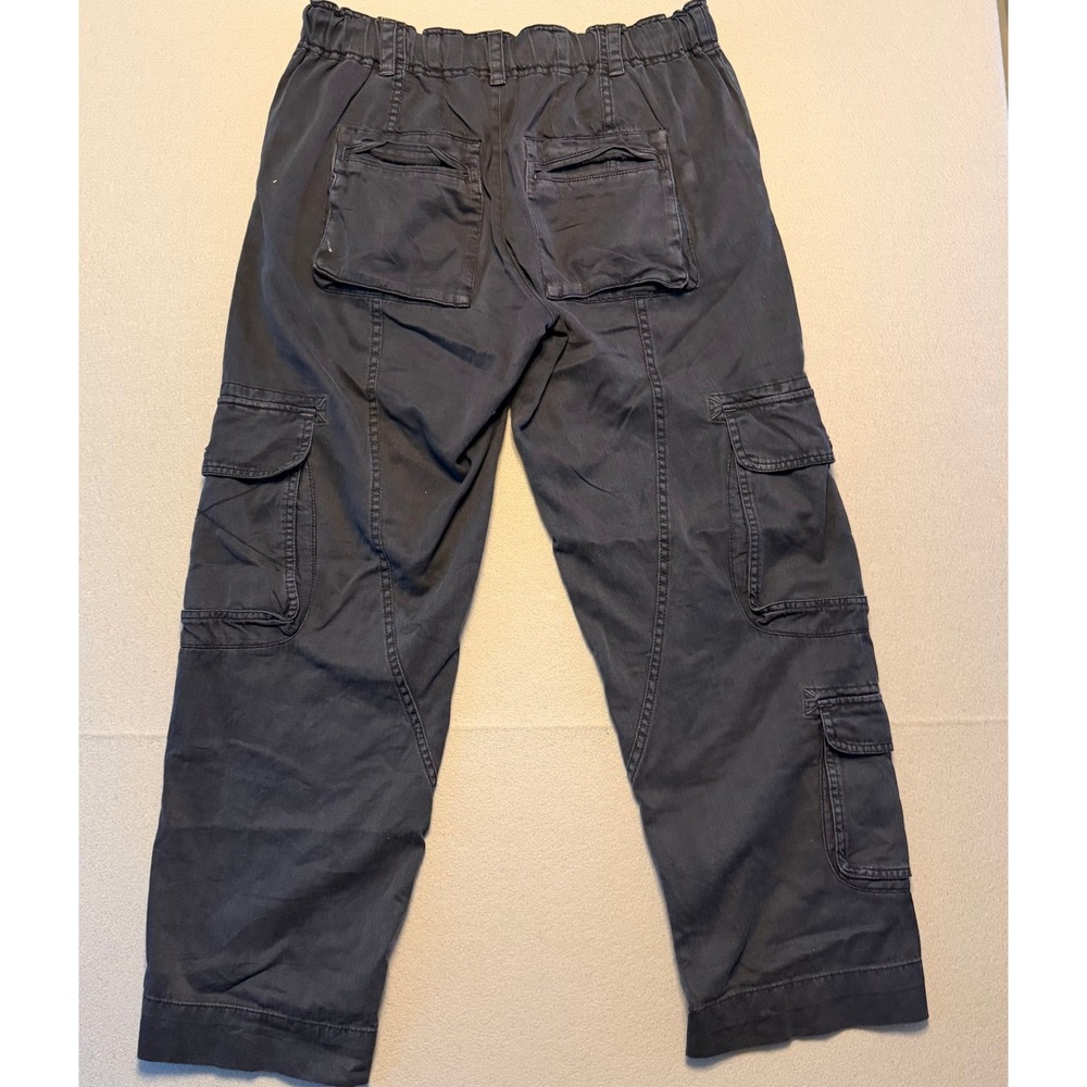 Free People We The Free Tahiti Pull-On Cargo Pants Black Women Size Small - Picture 12 of 14